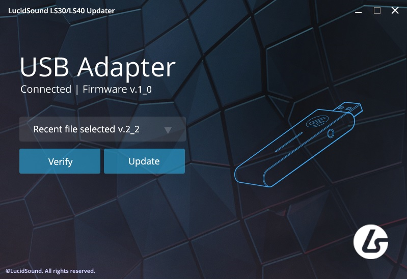 Image showing the firmware updater and the file that was selected